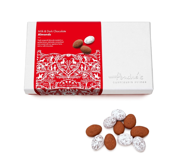 André's Chocolates Milk & Dark Chocolate Almonds