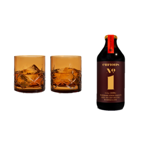 Mocktail Curious Elixers Set + Crystal Rocks Glasses